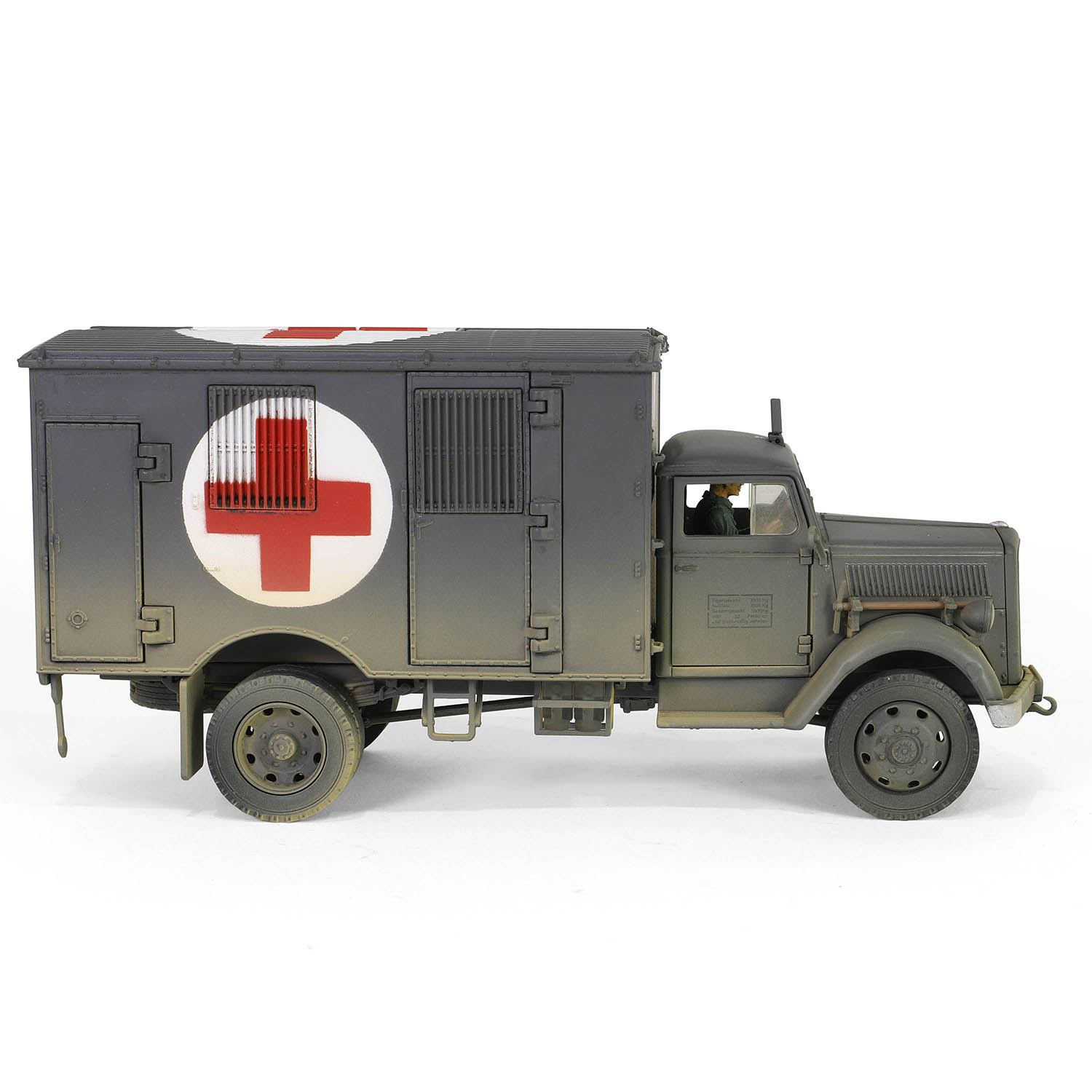 Opel Blitz 3,6 6700 A-Type, Kfz.305 (Cargo truck)  WWII German ambulance truck