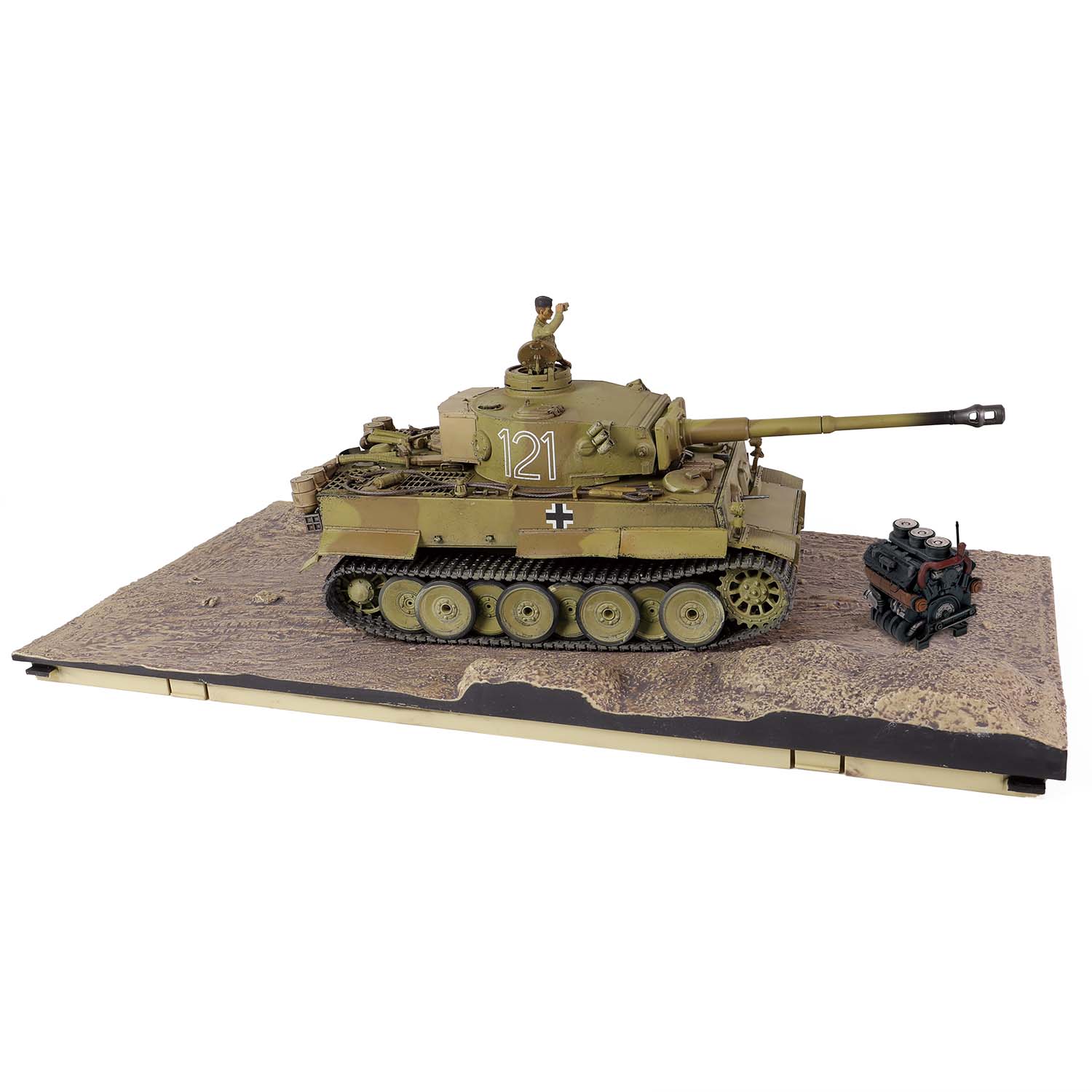 Sd.Kfz.181 PzKpfw VI Tiger Ausf. E heavy tank  (Initial production model) #121, Schwere Panzerabteilung 501, 1943 North African Front Tunisia