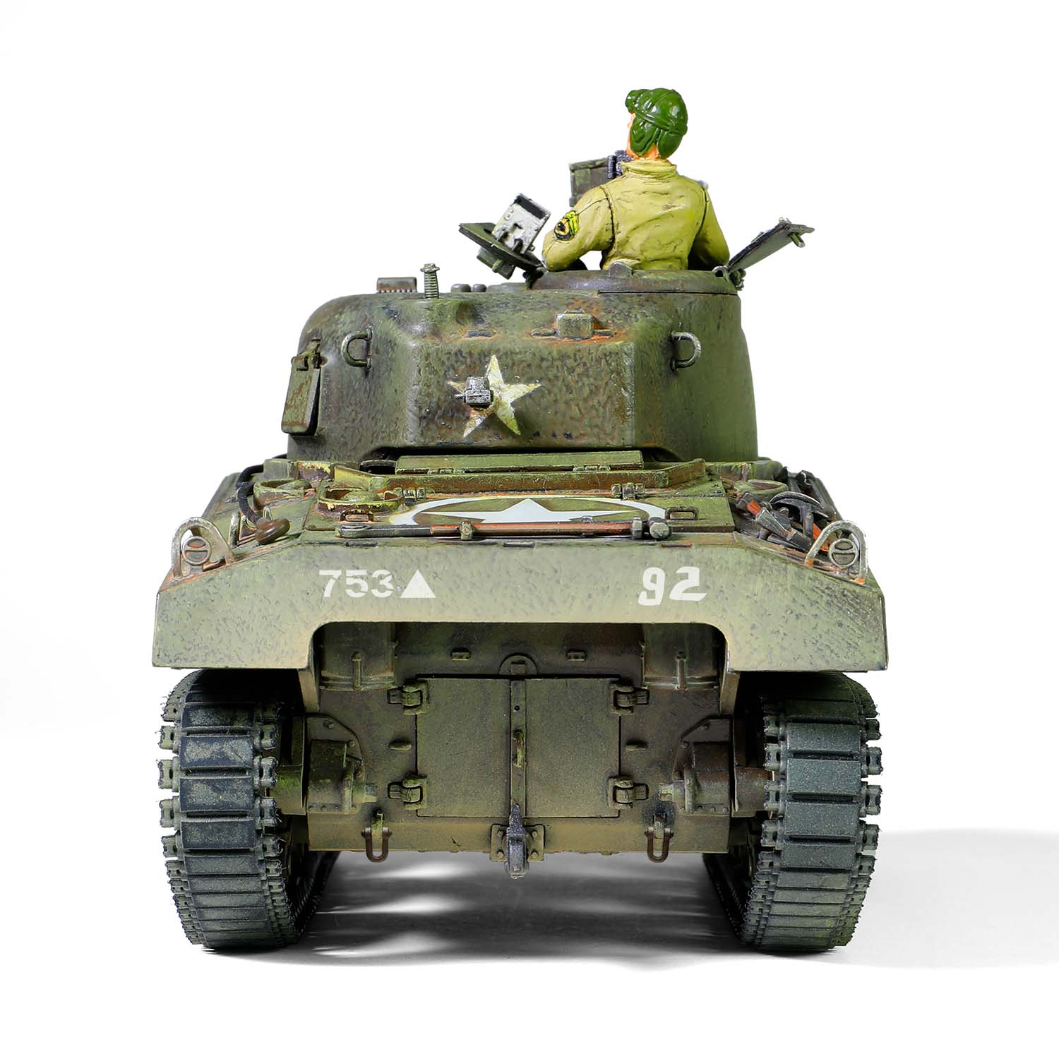 U.S. Sherman M4 (75) tank 753th Tank Battalion, Gustav Line, Italy 1944