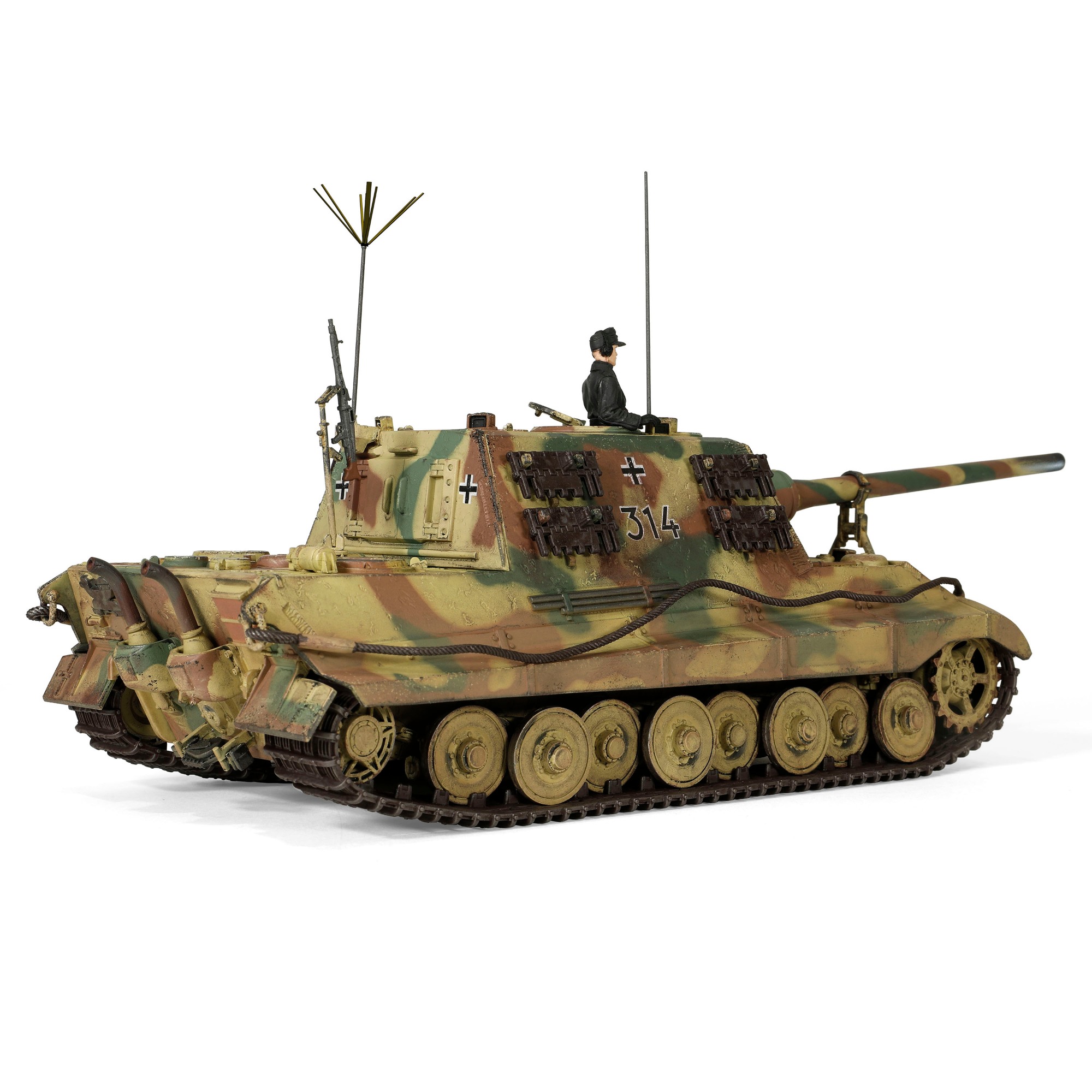 Sd.Kfz.186 Panzerjager Tiger Ausf. B heavy tank "JagdTiger" (Porsche suspension) 3.Kompanie / schwere Panzerjager Abteilung 653, No.314, March 1945