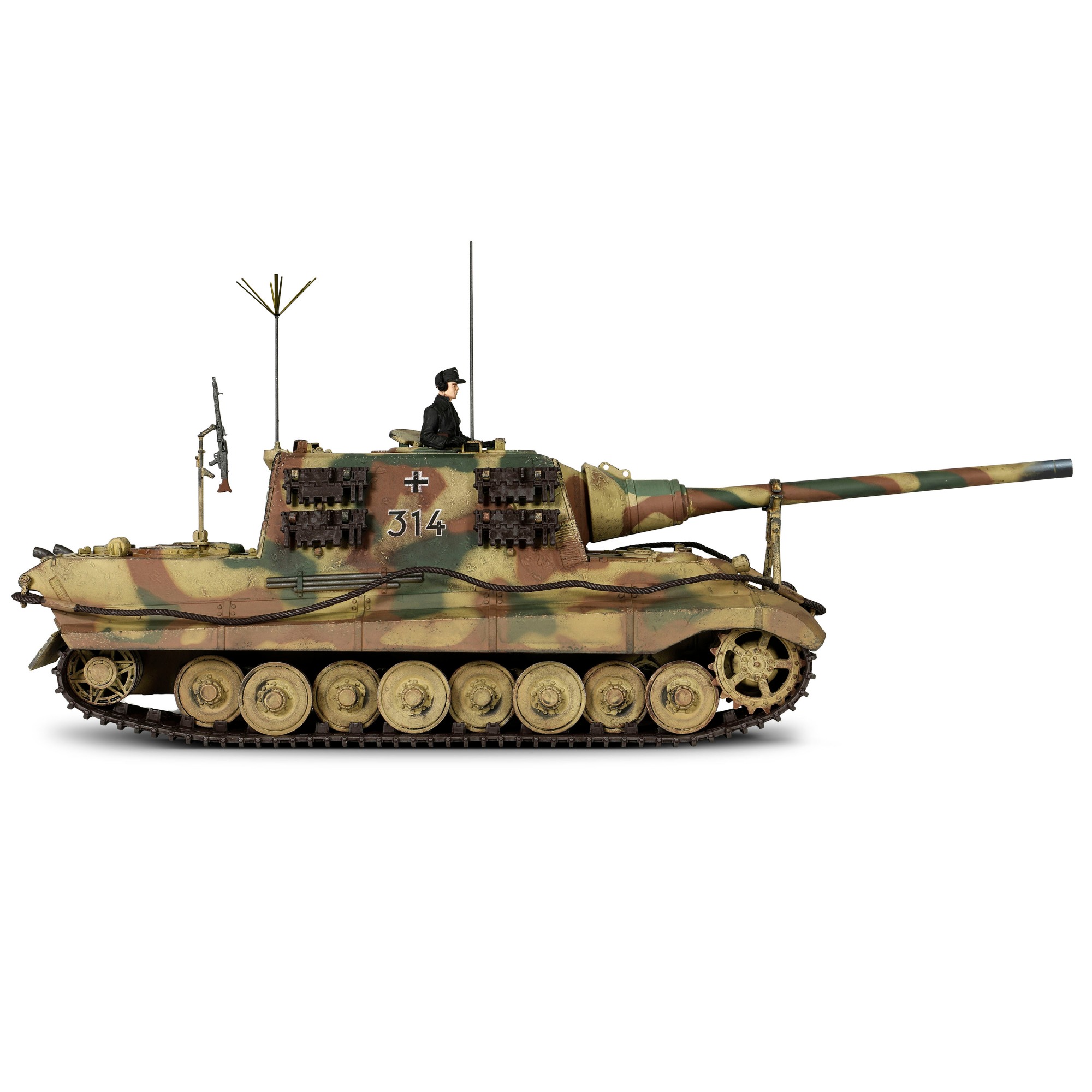 Sd.Kfz.186 Panzerjager Tiger Ausf. B heavy tank "JagdTiger" (Porsche suspension) 3.Kompanie / schwere Panzerjager Abteilung 653, No.314, March 1945