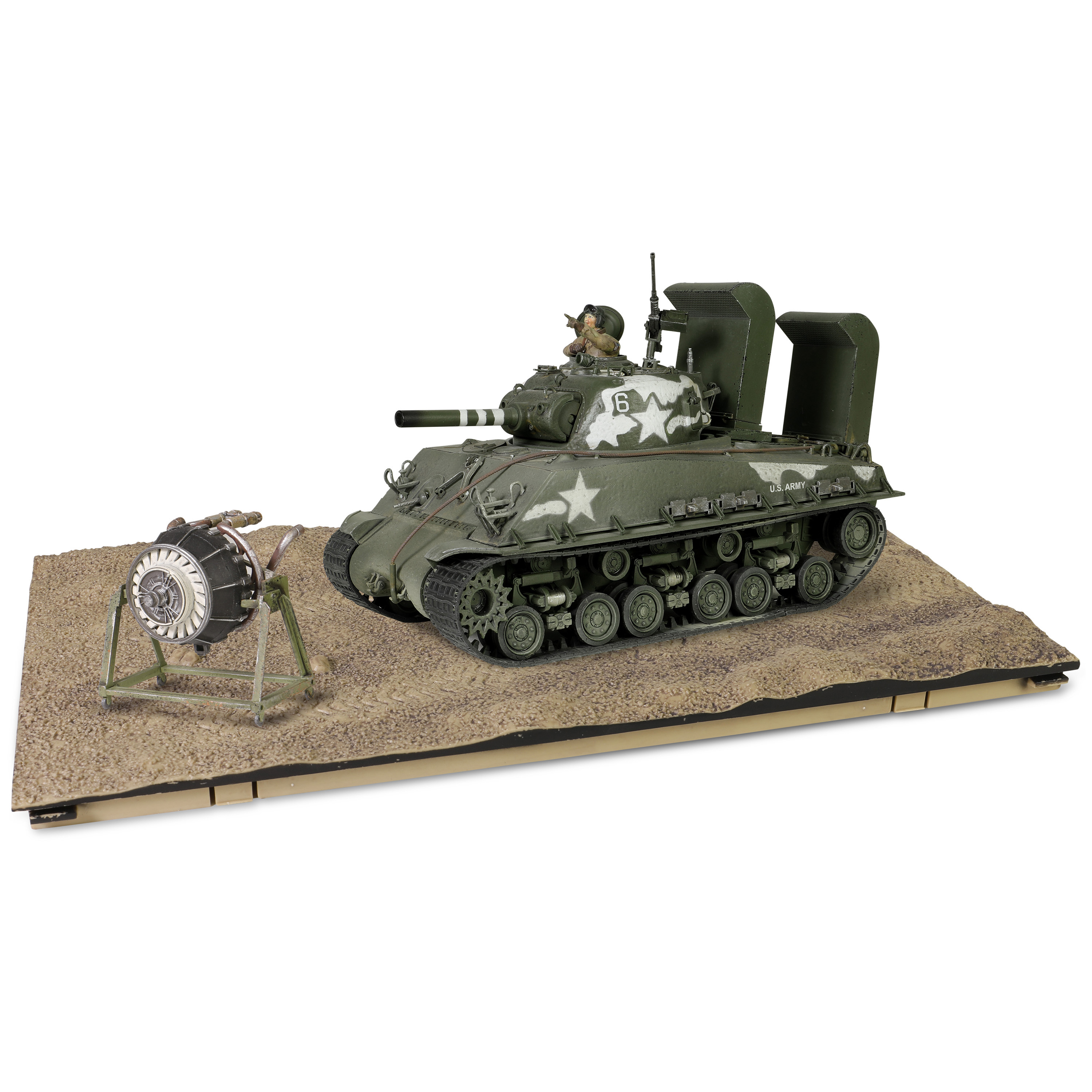 Sherman M4A3 (105) HVSS with deep wading gear US Army, 713th Tank Battalion, Okinawa, 1945