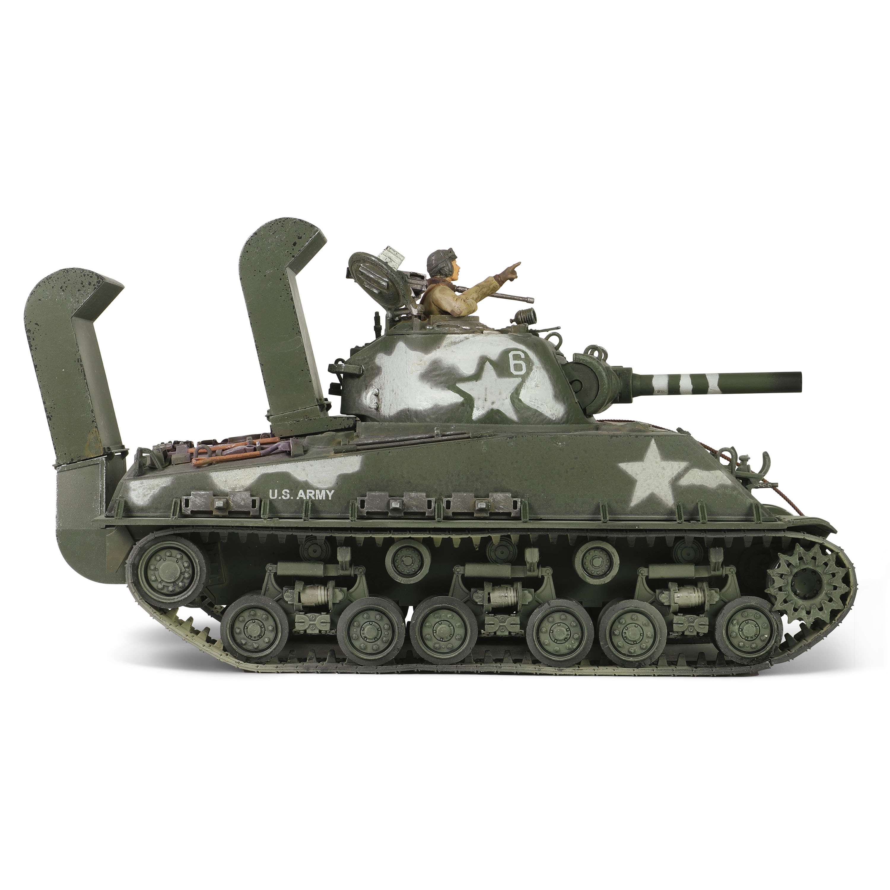 Sherman M4A3 (105) HVSS with deep wading gear US Army, 713th Tank Battalion, Okinawa, 1945