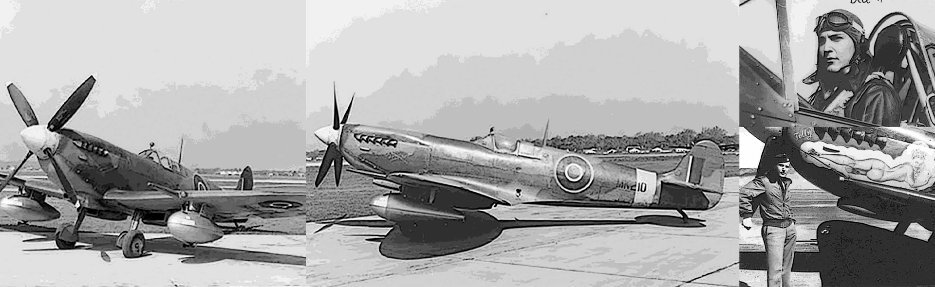 ‌Supermarine‌ Spitfire Mk.IX MK 210, "Tolly Hello" Guns Lundquist, Test Pilot for the USAAF (Long Range Experimental)