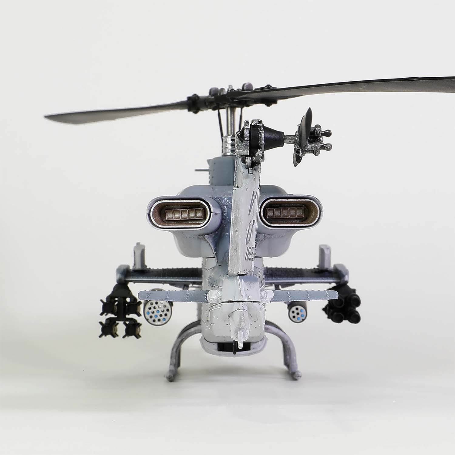 Bell AH-1W "Whiskey Cobra" U.S. Marine Corps Light attack helicopter (NTS exhaust nozzle) Squadron 267, "Final flight of the AH-1W", Camp Pendleton, 23 March