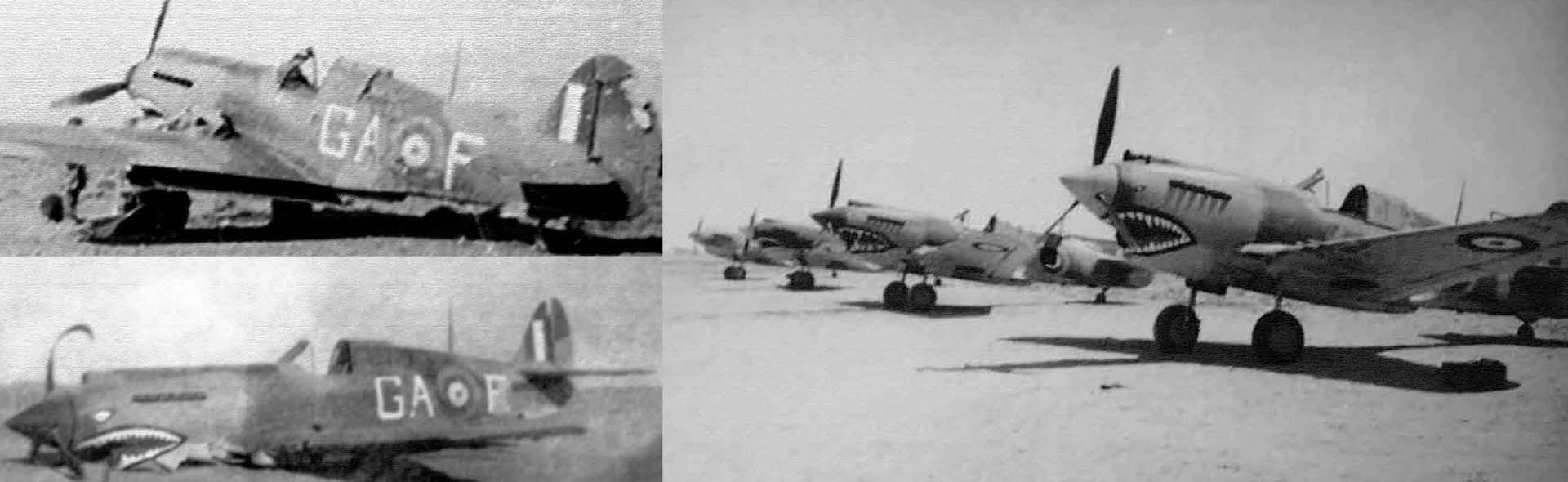 Curtiss P-40B / Tomahawk Mk IIB 112 Squadron (Royal Air Force), AK402, GA-F  North Africa  October