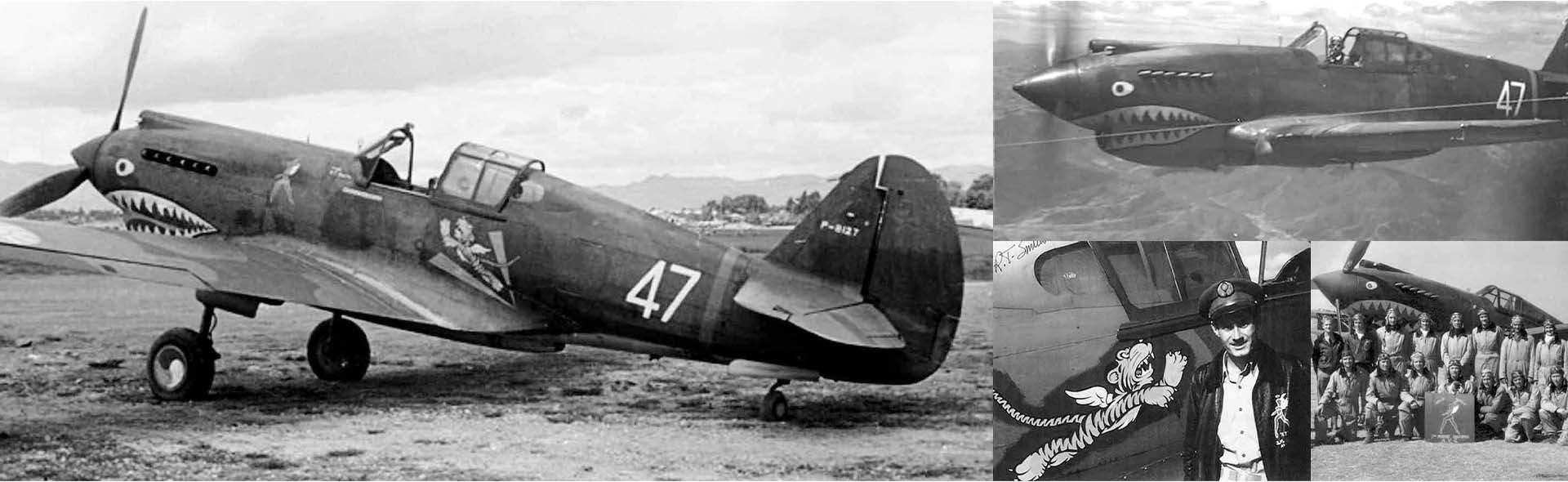 Curtiss P-40B / HAWK 81A-2  3rd Pursuit Squadron, American Volunteer Group, P-8127, Serial : 47, China, June 1942 (flown by R.T. Smith)