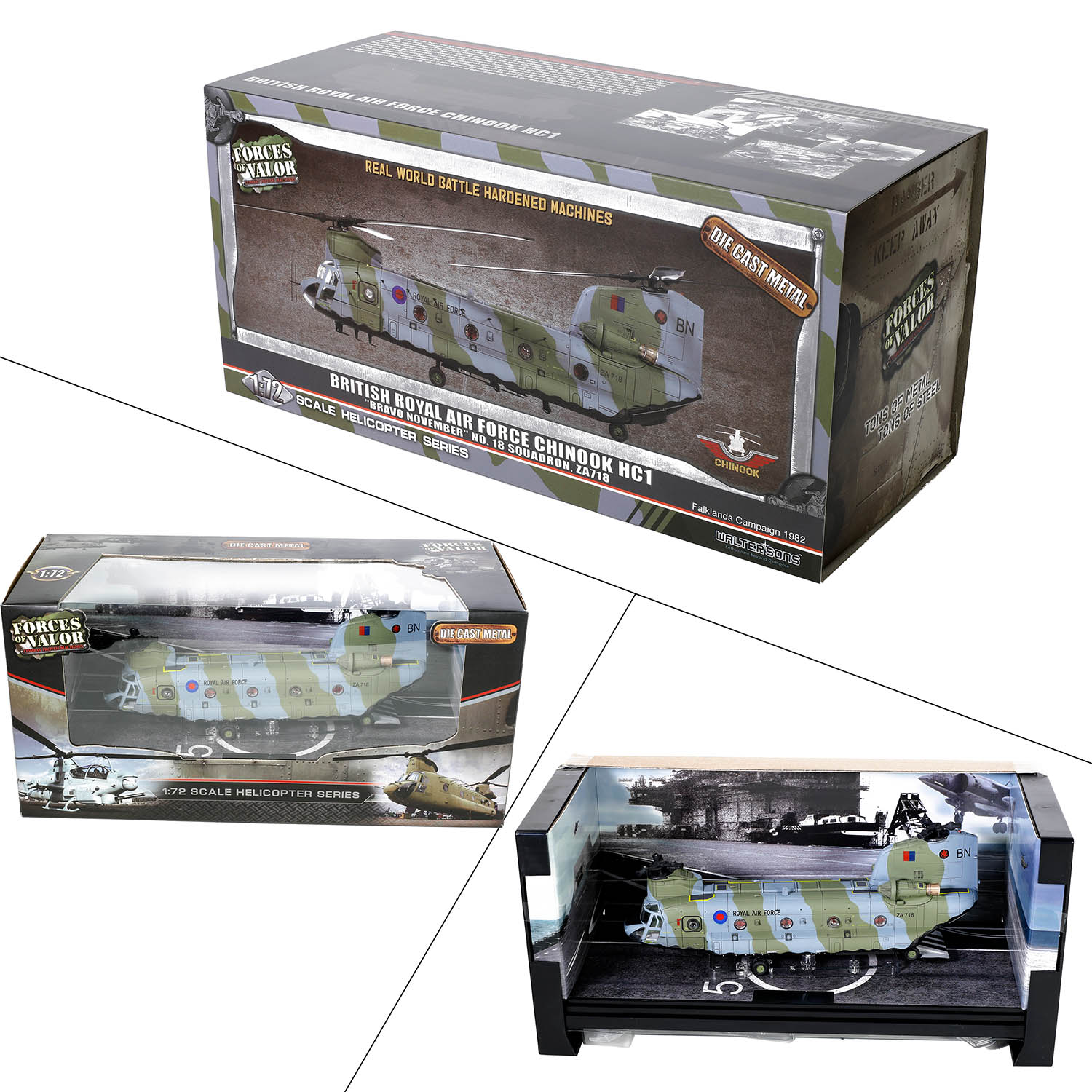 Boeing Chinook HC. Mk.1 helicopter Royal Air Force, #18 Squadron, Falklands Detachment