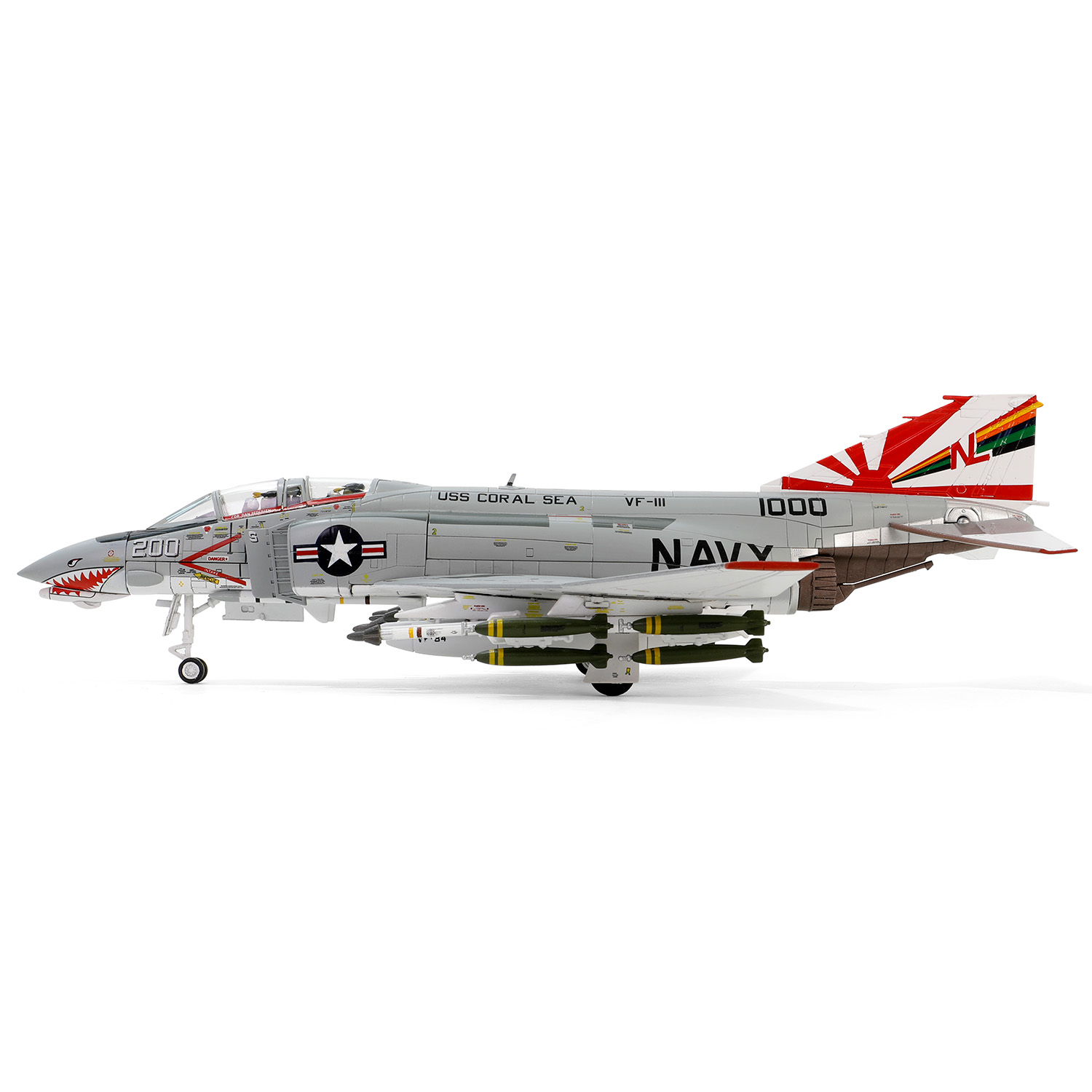 McDonnell Douglas F-4B Phantom II, USN, VF-111 Sundowners, F-4B 200, USS Coral Sea 1970