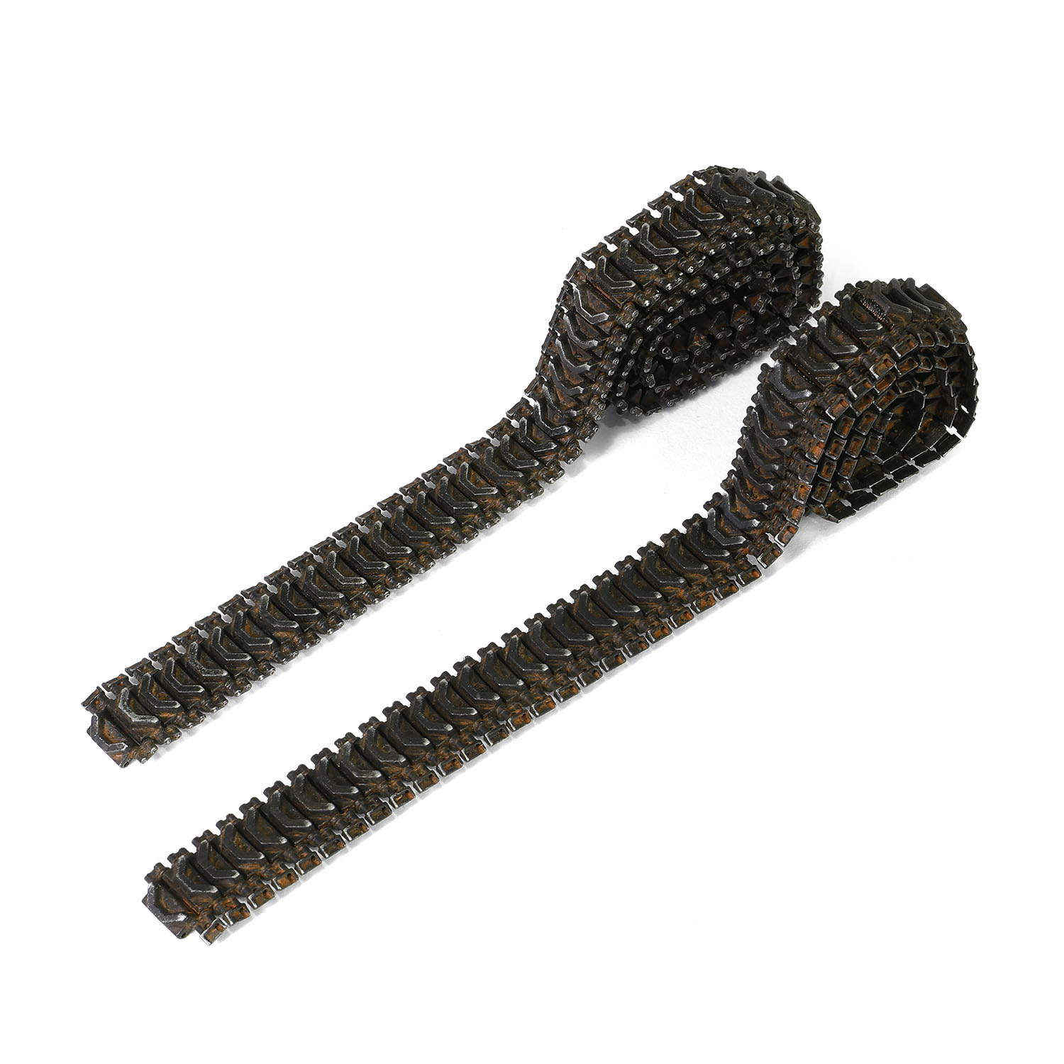 Sherman M4 tank HVSS Suspension type - Metal Upgrade track link set (Model T66)  Zinc Alloy materials | with weathering effect