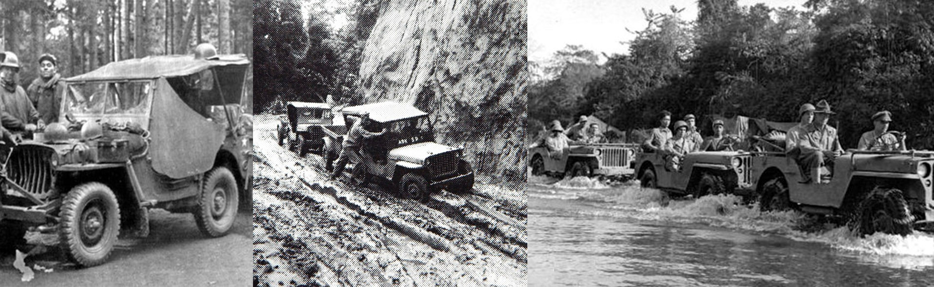 "Willis Jeep" 4x4 off-road vehicle (with trailer)