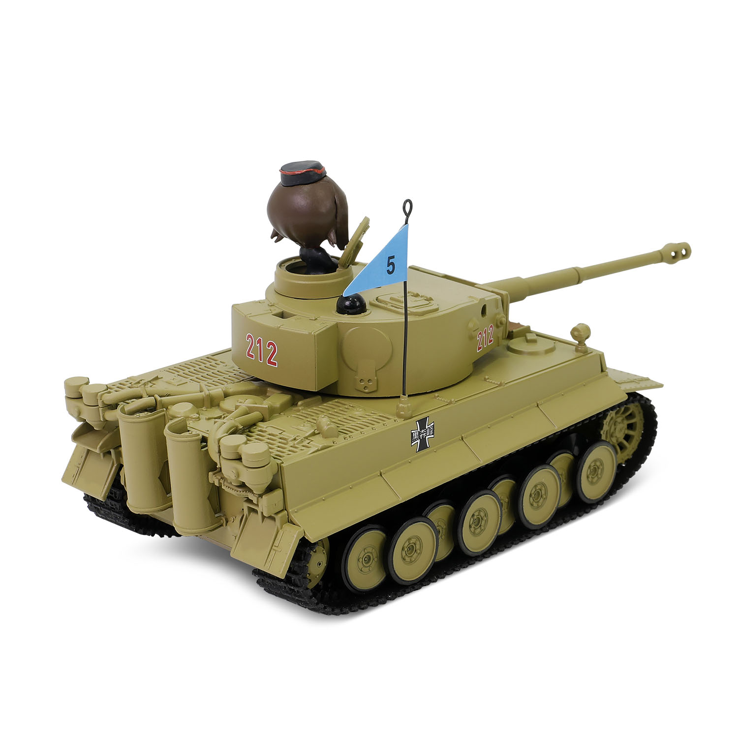 Tiger I (Early Production) Kuromorimine Girls Academy with Maho Nishizumi commander figure