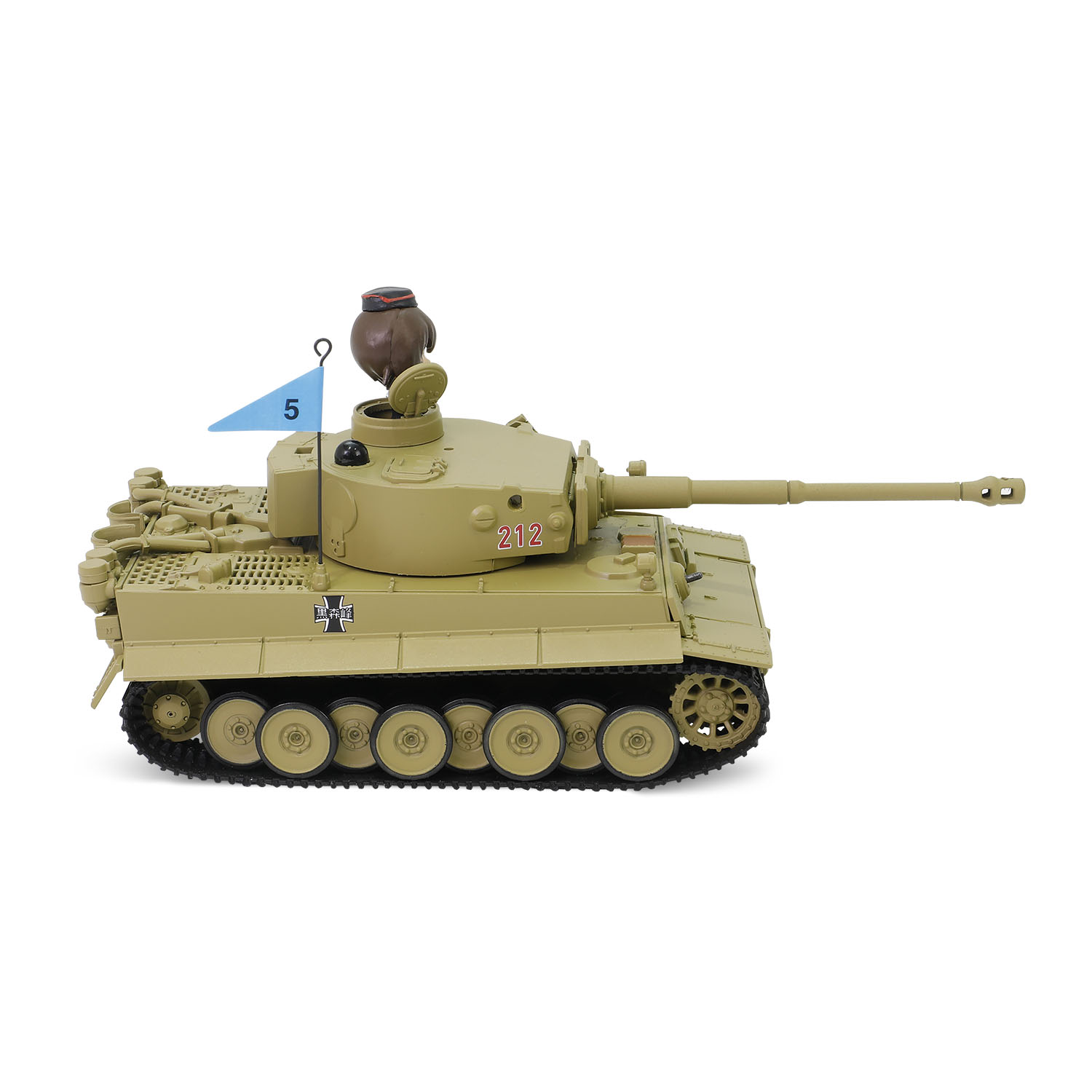 Tiger I (Early Production) Kuromorimine Girls Academy with Maho Nishizumi commander figure