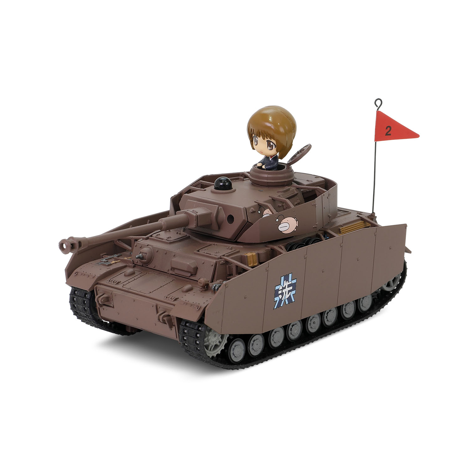 Panzer IV Ausf H Ooarai Girls Academy with Miho Nishizumi commander figure