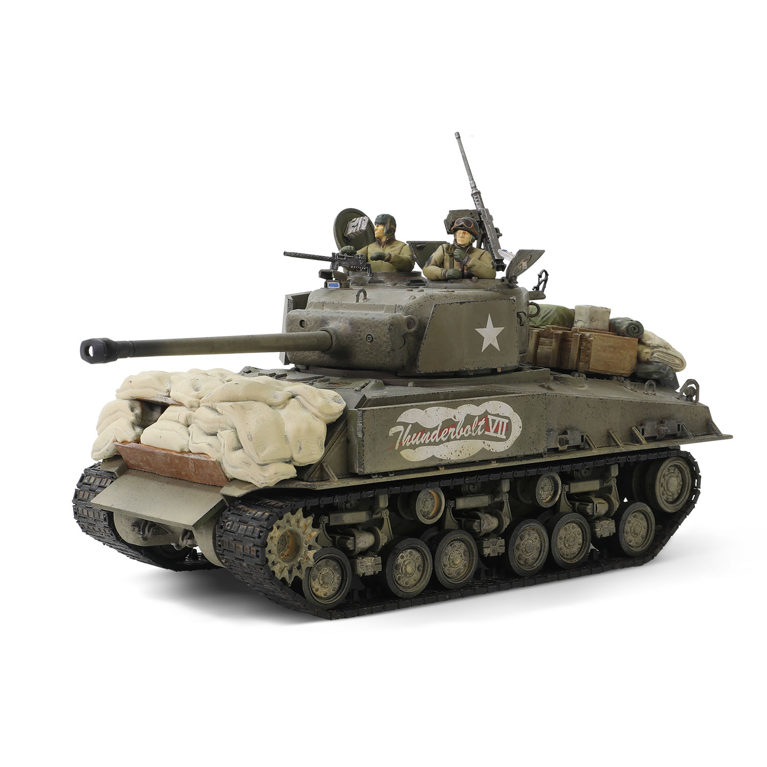 U.S. Sherman M4A3E8(76) Medium Tank “Thunderbolt VII,” 37th Tank Battalion, 4th Armored Division, Germany 1945