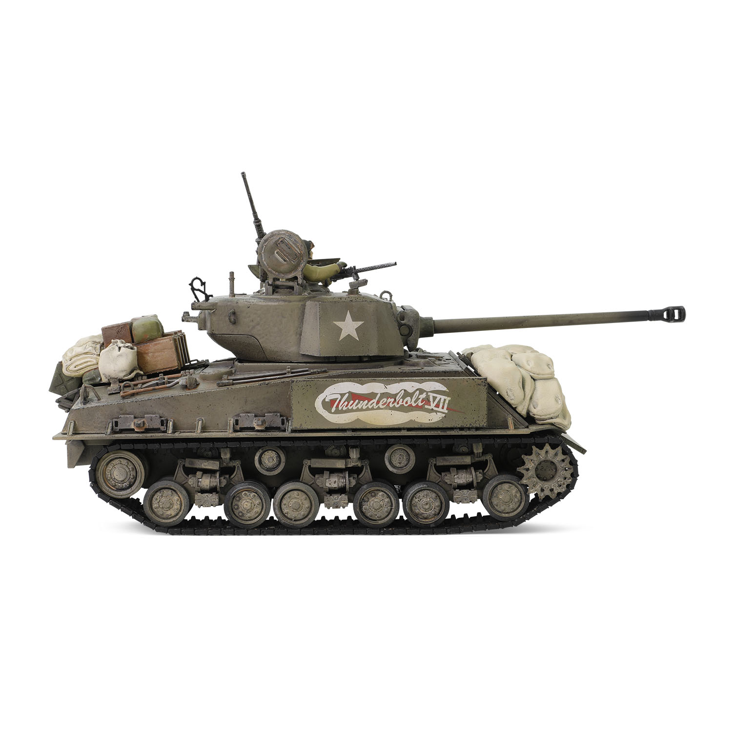 U.S. Sherman M4A3E8(76) Medium Tank “Thunderbolt VII,” 37th Tank Battalion, 4th Armored Division, Germany 1945