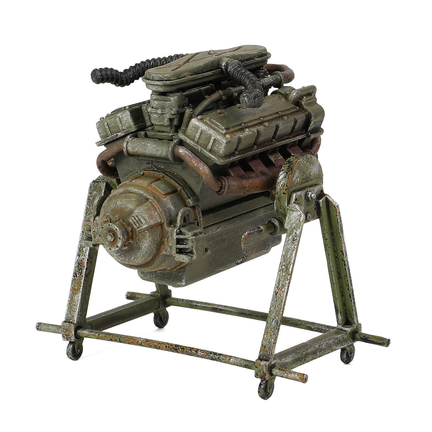 Ford GAA V8 engine with stand