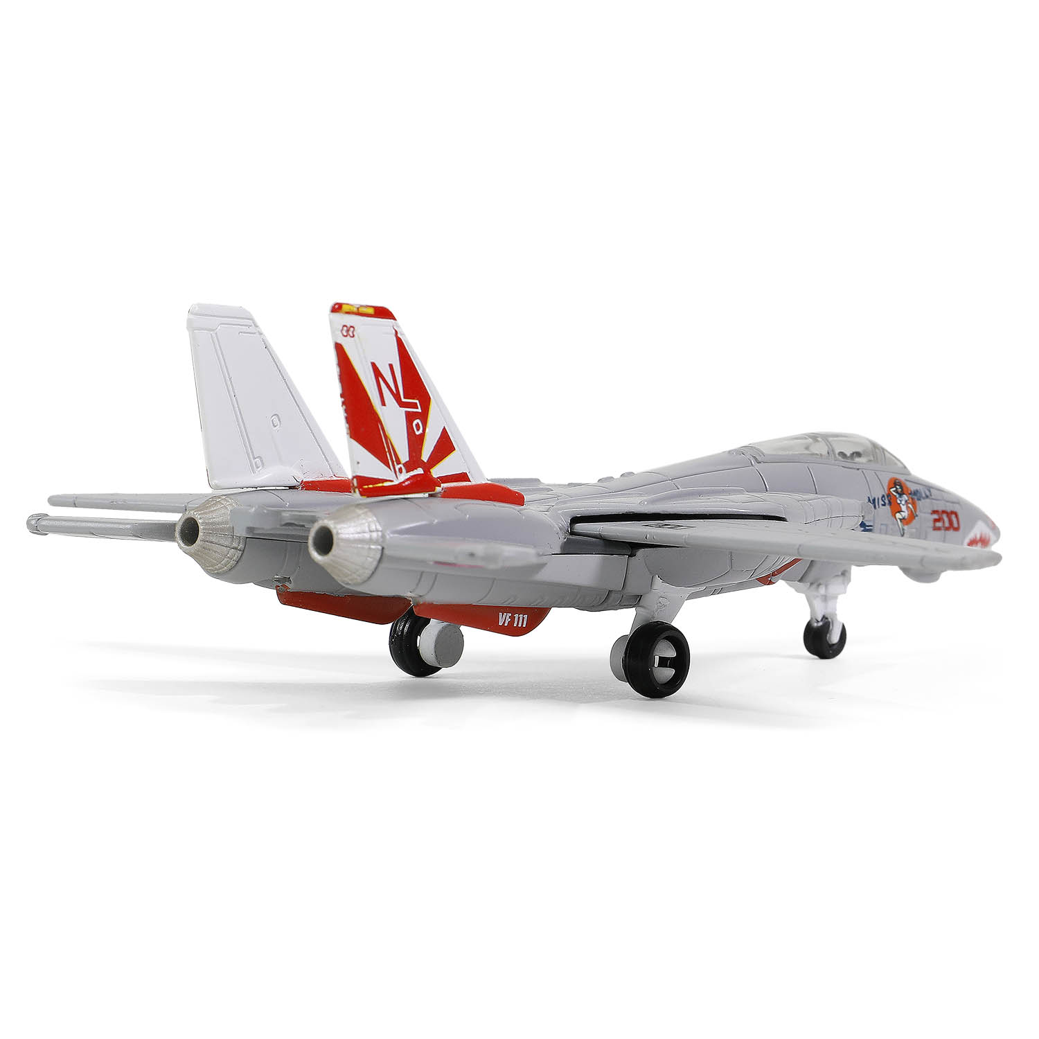 CVN-65 Enterprise deck + 4' Legendary F-14 Tomcat series Section #J deck + F-14A BuNo. 161621, VF-111 Sundowners, "Miss Molly", USS Carl Vinson, Pacific Quest,, 1989